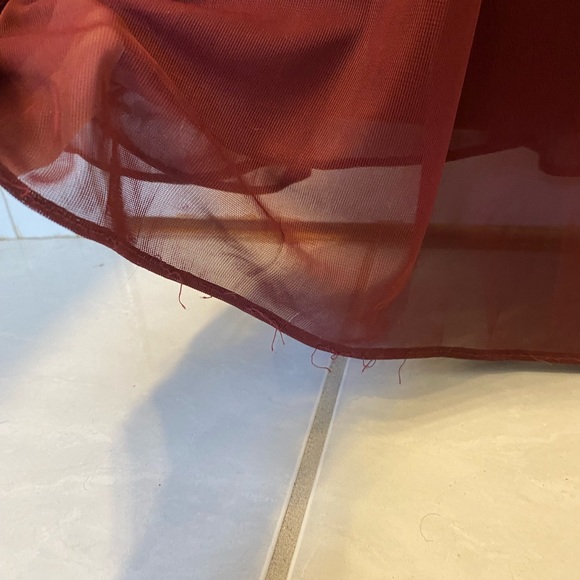 Maroon Homecoming Dress - Picture 4 of 7